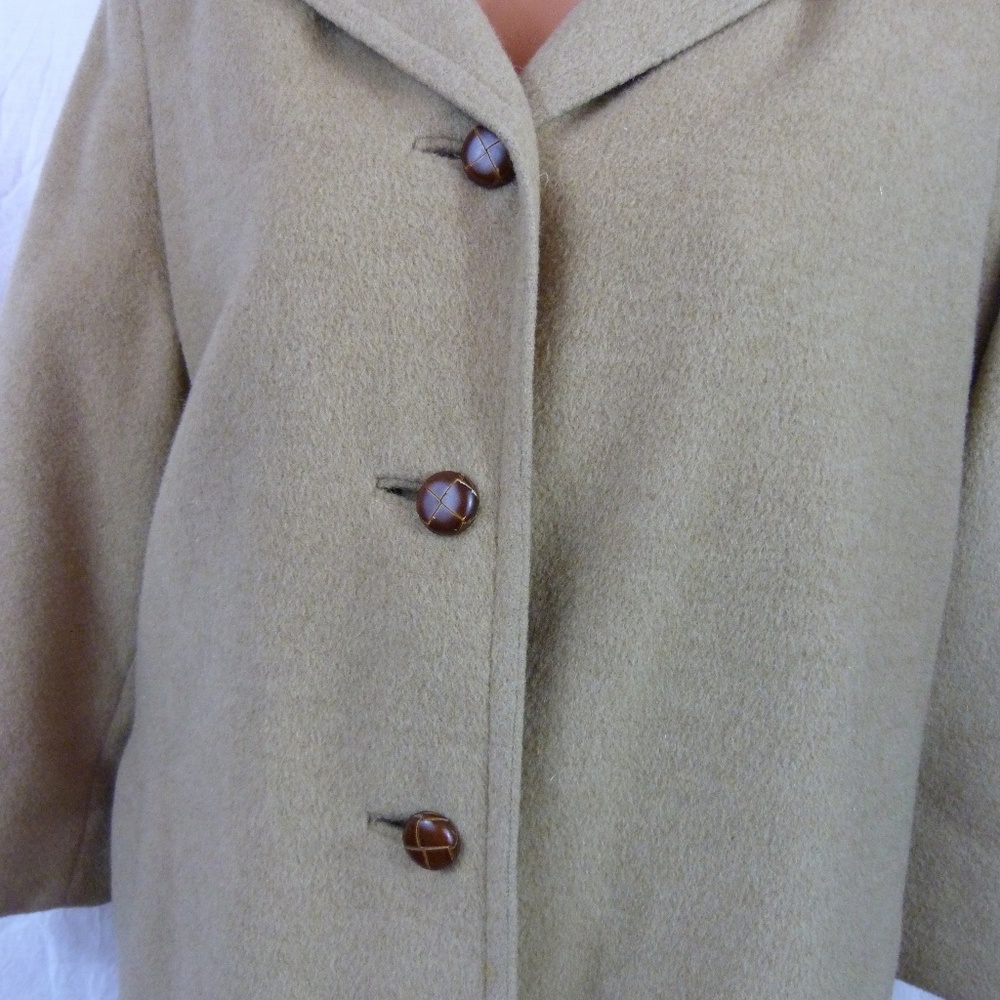 Denise Originals Medium Long  Camel Hair Coat - Picture 3 of 8